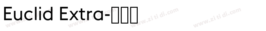 Euclid Extra字体转换